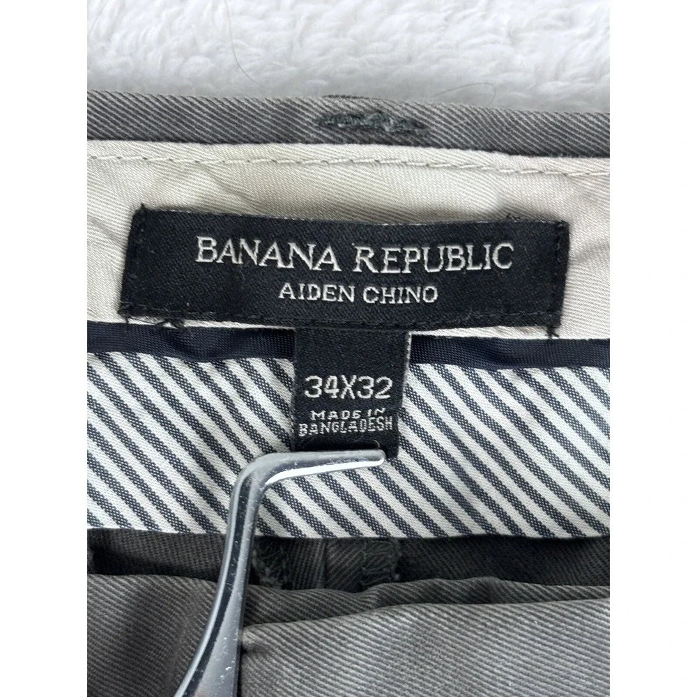 Banana Republic Aiden Chino Pants‎ Women's Gray W34 L32